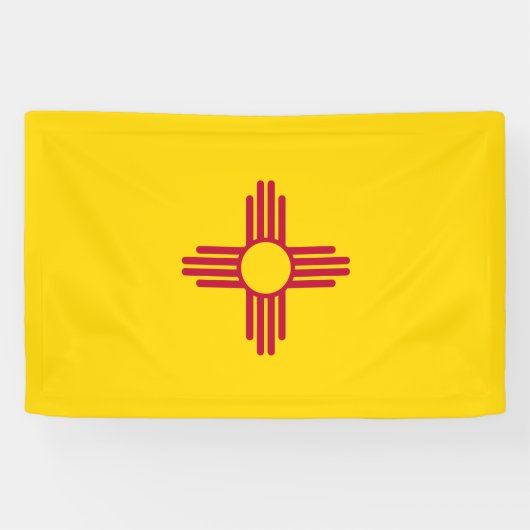 Vlag van de staat New Mexico Spandoek (Horizontaal)