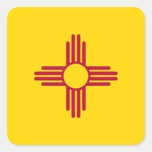 Vlag van de staat New Mexico Vierkante Sticker