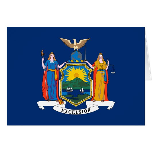 Vlag van de staat New York (Voorkant Horizontaal)