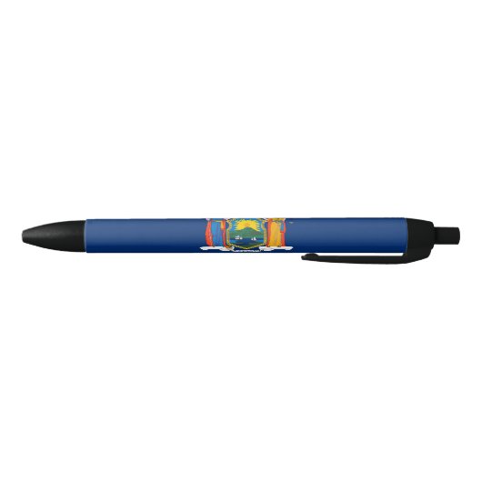 Vlag van de staat New York Blauwe Inkt Pen (Bodem)