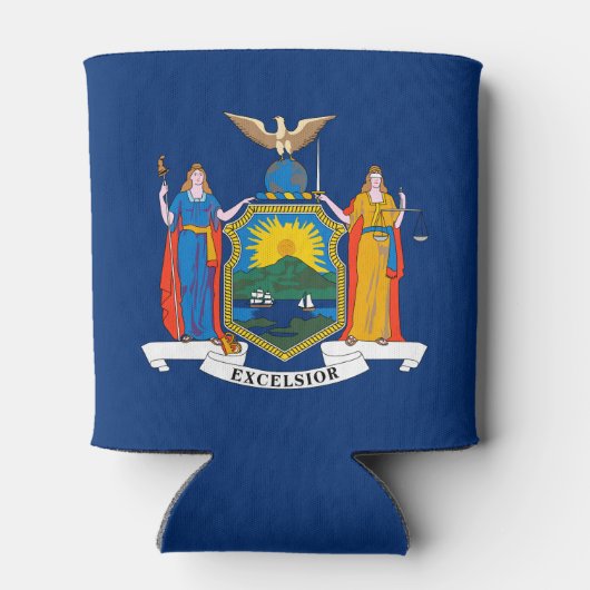 Vlag van de staat New York Blikjeskoeler (Achterkant)