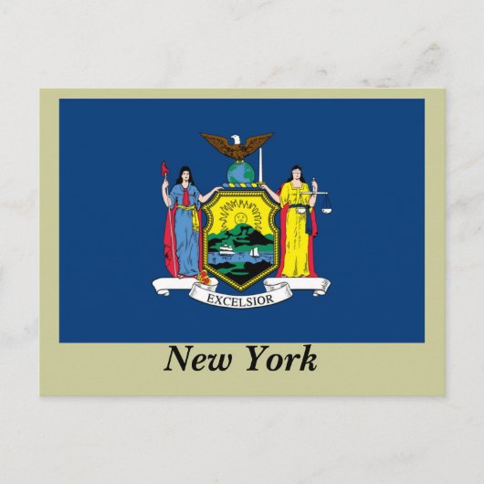 Vlag van de staat New York Briefkaart (Voorkant)