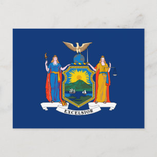 Vlag van de staat New York Briefkaart