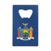 Vlag van de staat New York Creditkaart Flessenopener (Achterkant)