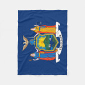Vlag van de staat New York Fleece Deken (Voorkant)