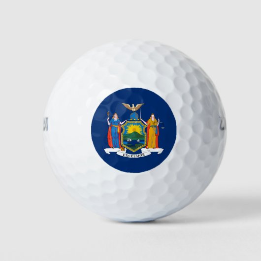 Vlag van de staat New York Golfballen (Voorkant)