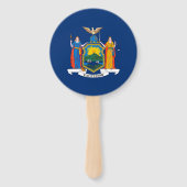 Vlag van de staat New York Handwaaier (Voorkant)