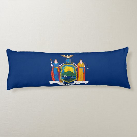Vlag van de staat New York Lichaamskussen (Achterkant)