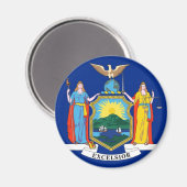 Vlag van de staat New York Magneet (Voorkant / Achterkant)