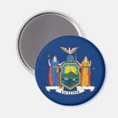 Vlag van de staat New York Magneet (Voorkant / Achterkant)