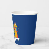 Vlag van de staat New York Papieren Bekers (Achterkant)