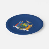 Vlag van de staat New York Papieren Bordje (Gekanteld)