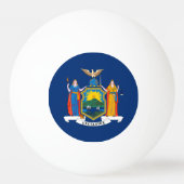 Vlag van de staat New York Pingpongbal (Voorkant)