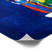 Vlag van de staat New York Poster (Hoek)