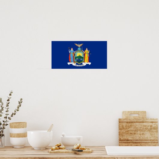 Vlag van de staat New York Poster (Keuken)