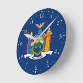 Vlag van de staat New York Ronde Klok (Hoek)