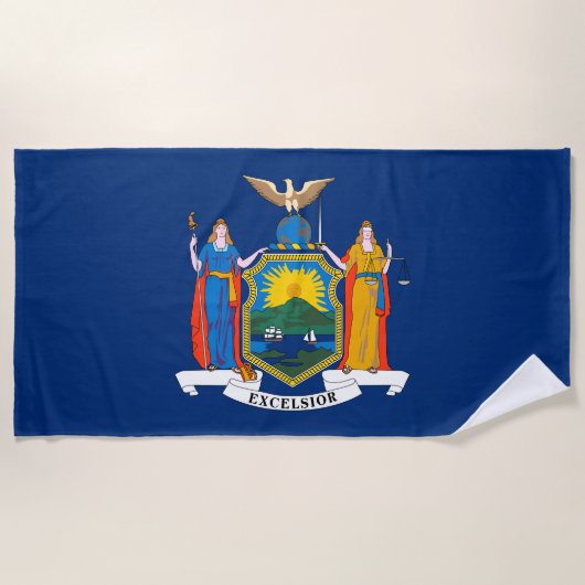 Vlag van de staat New York Strandlaken (Voorkant)