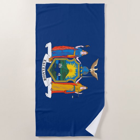Vlag van de staat New York Strandlaken (Voorkant)