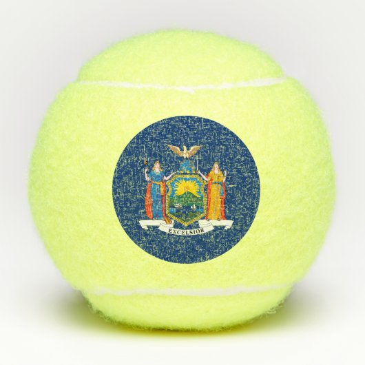 Vlag van de staat New York Tennisballen (Voorkant)