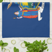 Vlag van de staat New York Theedoek (Gevouwen)