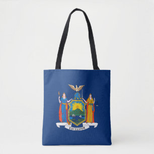 Vlag van de staat New York Tote Bag