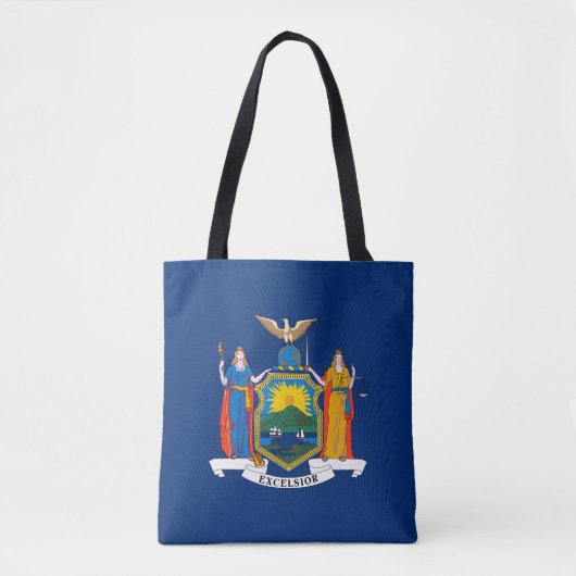 Vlag van de staat New York Tote Bag (Voorkant)