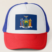 Vlag van de staat New York Trucker Pet (Voorkant)