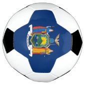 Vlag van de staat New York Voetbal (Gedraaid)
