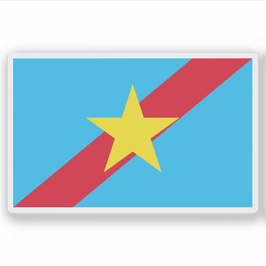 Vlag van de staat Ngaraard, Palau Sticker (Voorkant)