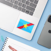 Vlag van de staat Ngaraard, Palau Sticker (Laptop met iPhone)