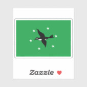 Vlag van de staat Ngchesar, Palau Sticker (Vel)