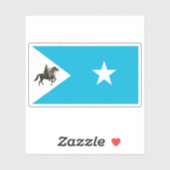Vlag van de staat Noord-Oost (Khaatumo), Somalië Sticker (Vel)
