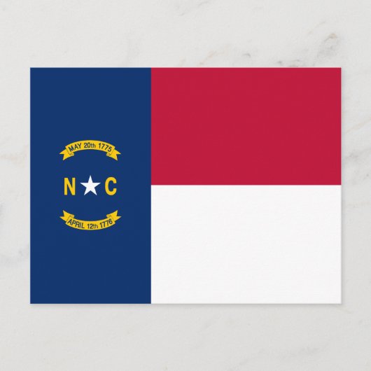 vlag van de staat North Carolina Briefkaart (Voorkant)