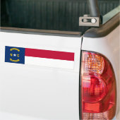 vlag van de staat North Carolina Bumpersticker (Op Truck)