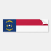 vlag van de staat North Carolina Bumpersticker (Voorkant)