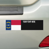 vlag van de staat North Carolina Bumpersticker (Op auto)