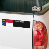 vlag van de staat North Carolina Bumpersticker (Op Truck)