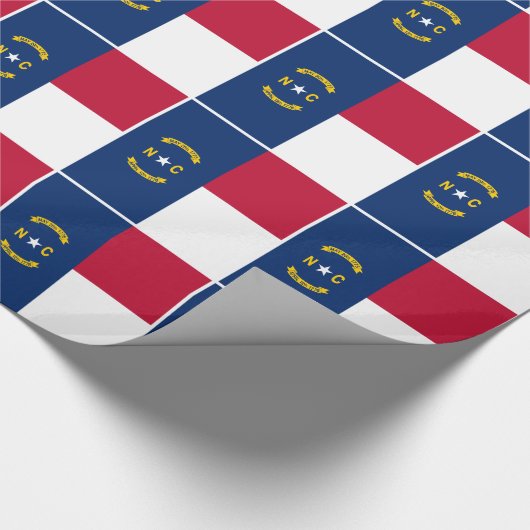 vlag van de staat North Carolina Cadeaupapier (Hoek)