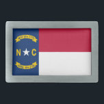 vlag van de staat North Carolina Gesp<br><div class="desc">Patriottisch North Carolina staatsvlag.</div>