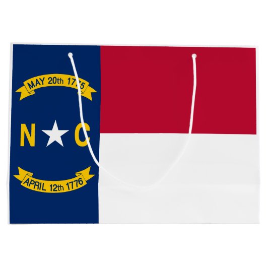 vlag van de staat North Carolina Groot Cadeauzakje (Achterkant)