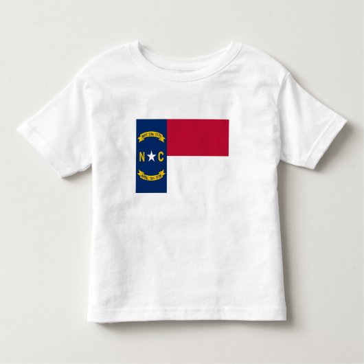 vlag van de staat North Carolina Kinder Shirts (Voorkant)