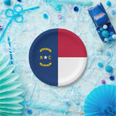 vlag van de staat North Carolina Papieren Bordje (Feest)
