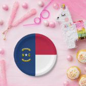 vlag van de staat North Carolina Papieren Bordje (Feest)