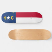 vlag van de staat North Carolina Persoonlijk Skateboard (Horizontaal)
