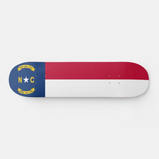 vlag van de staat North Carolina Persoonlijk Skateboard (Horizontaal)