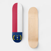 vlag van de staat North Carolina Persoonlijk Skateboard (Voorkant)