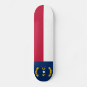 vlag van de staat North Carolina Persoonlijk Skateboard (Voorkant)