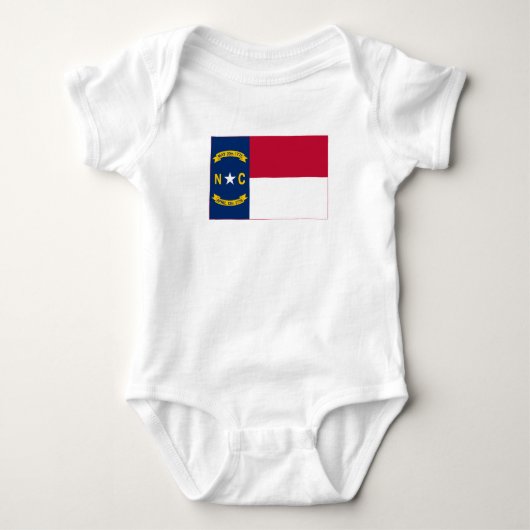 vlag van de staat North Carolina Romper (Voorkant)