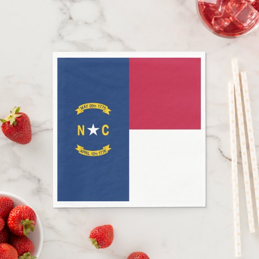 vlag van de staat North Carolina Servet (Insitu)
