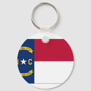 vlag van de staat North Carolina Sleutelhanger